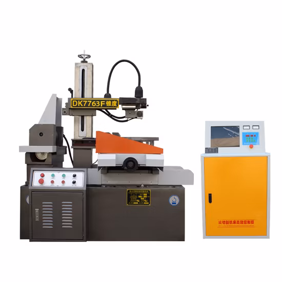 Máquina de corte de fio de molibdênio CNC EDM Dk7763 série Dk77 ou máquina de corte de fio EDM