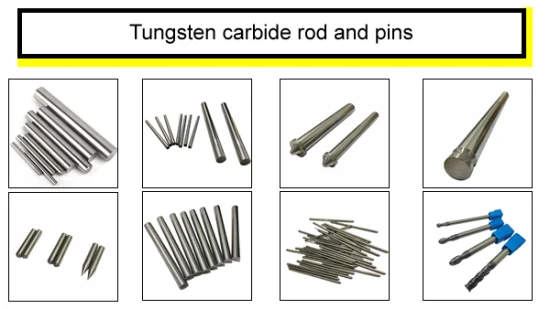 Barra redonda sólida de carboneto haste de tungstênio cimentada 3 mm 4 mm 6 mm 15 mm 20 mm 30 mm